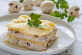 Лазанья с курицей и грибами