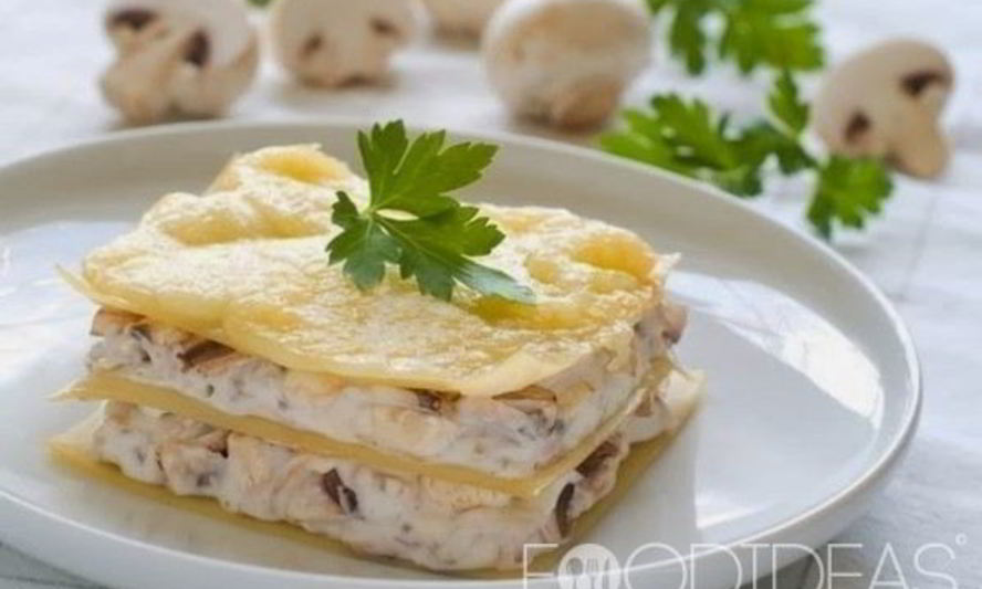 Рецепт лазаний с курицей и грибами