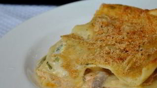 Лазанья с морепродуктами