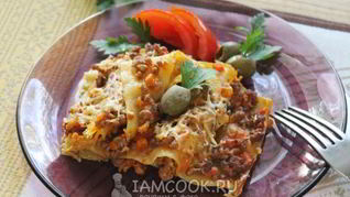 Мясная лазанья