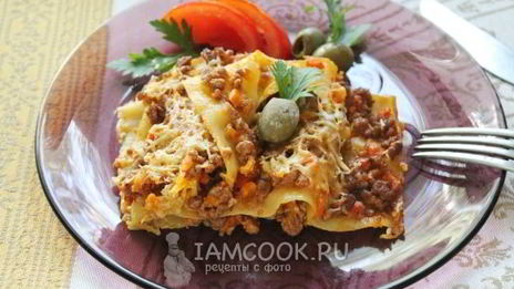 мясная лазанья