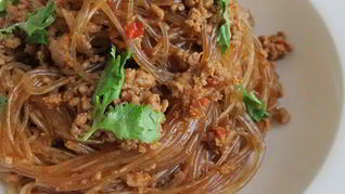 Ма йи шанг шу — стеклянная лапша с мясом