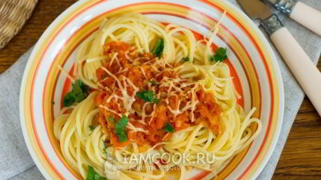 чечевичная подлива к спагетти