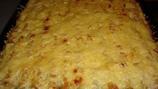 Каннелони с куриным фаршем под соусом башемаль