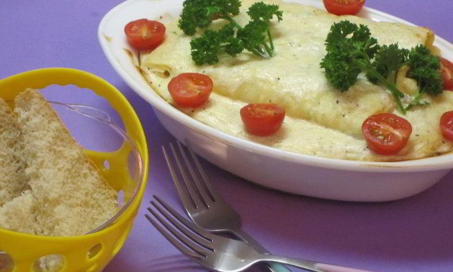 Рецепт каннелоней с рикоттой под соусом с сыром джюгас