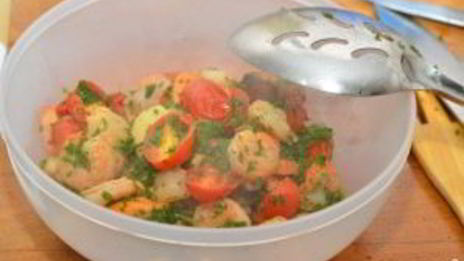 макароны с мидиями