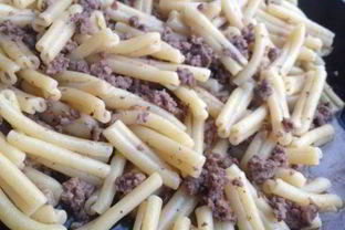 Макароны с мясным фаршем