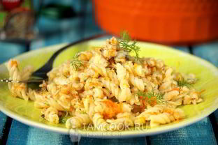 Макароны с рыбой