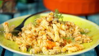 Макароны с рыбой