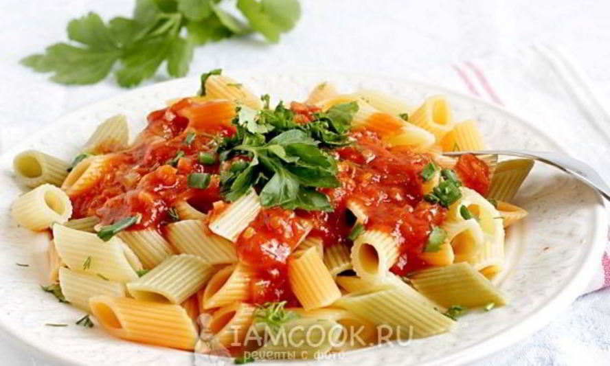 Рецепт макарон с томатной пастой