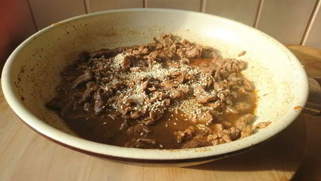 овощные спагетти с мясом