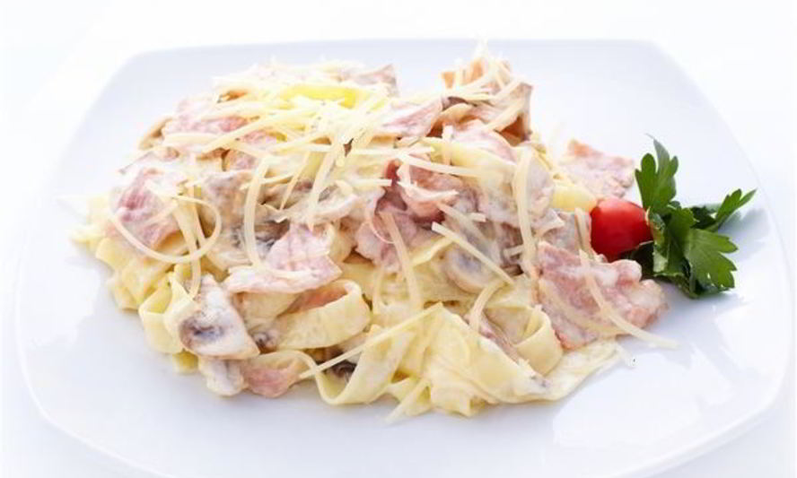 Рецепт пасты фетучини с прошутто