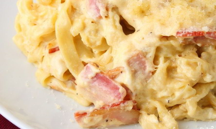 Рецепт пасты карбонара без яиц