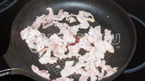 паста карбонара с беконом