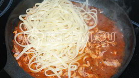 паста карбонара с беконом