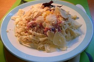 Паста карбонара со сливками