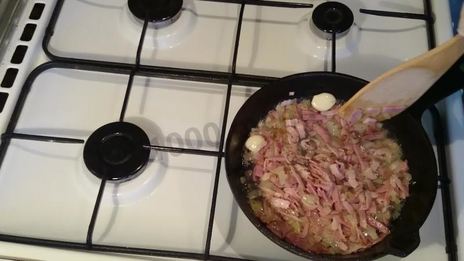 паста карбонара со сливками