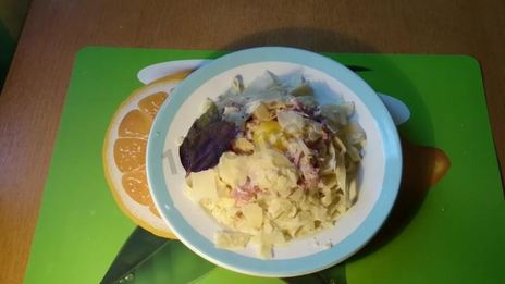 паста карбонара со сливками