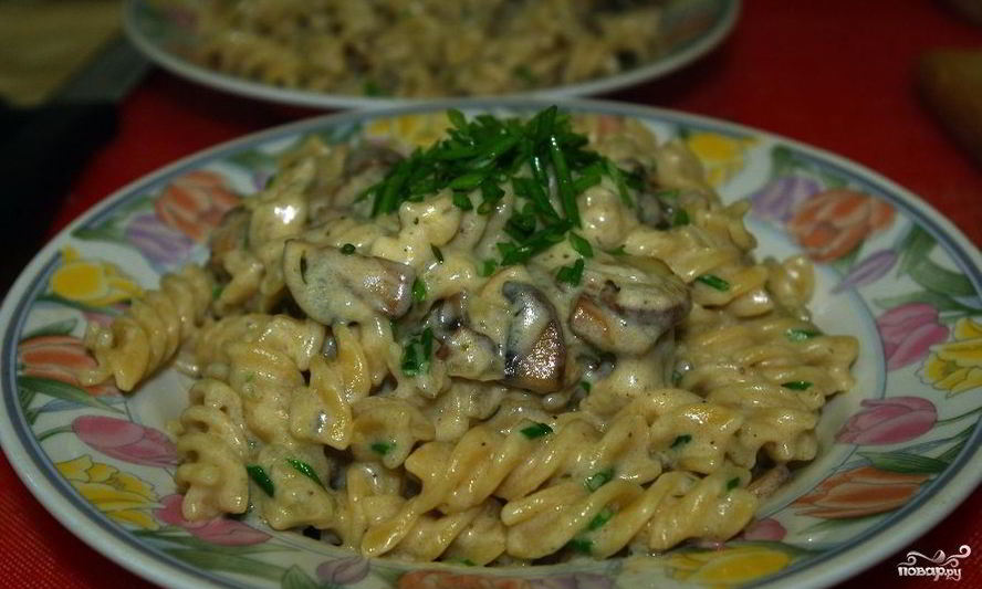 Рецепт пасты под сливочным соусом