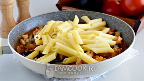 паста с баклажанами