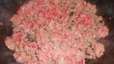 паста с фаршем и грибами