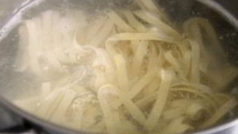 паста с лисичками в сметане