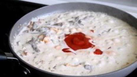 паста с лисичками в сметане