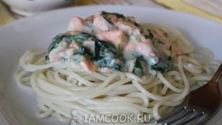 Паста с семгой