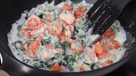 паста с семгой