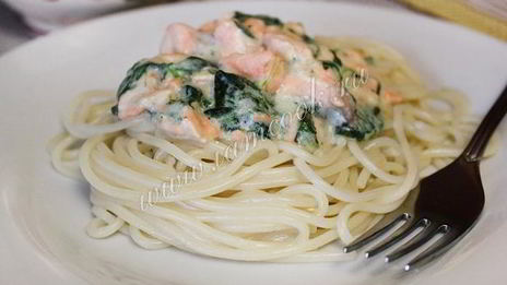 паста с семгой