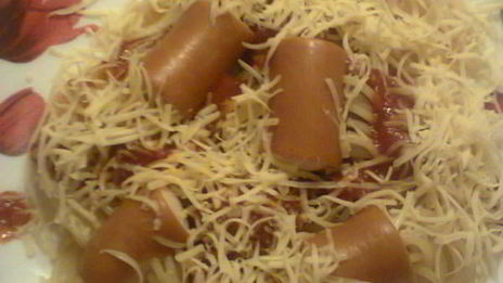 спагетти с соусом