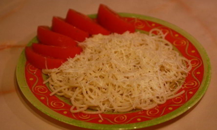 Рецепт спагетти с сыром