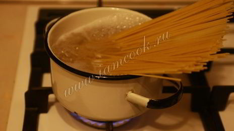 спагетти с сыром