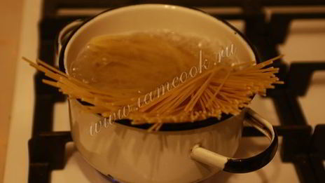 спагетти с сыром