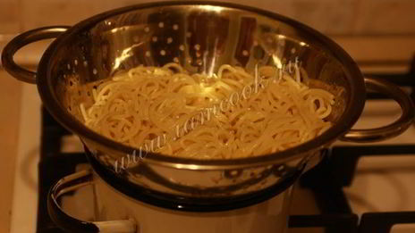 спагетти с сыром