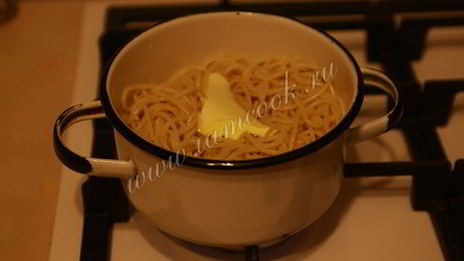 спагетти с сыром