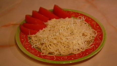 спагетти с сыром
