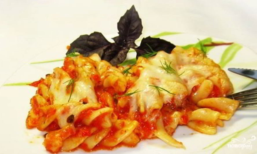 Рецепт сырной пасты, запеченной в духовке