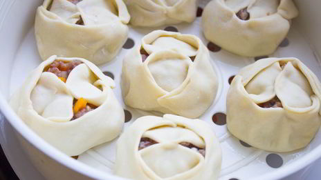 манты с тыквой