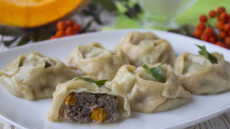 манты с тыквой