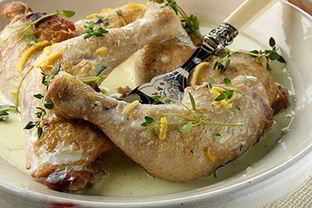 Ароматная курица с чесноком в сливках