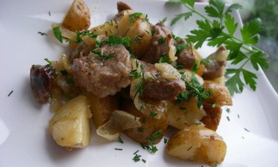 Рецепт баранины с картошкой в рукаве