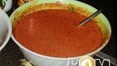 баранина, запеченная в соусе с овощами