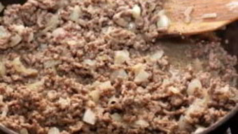 бефстроганов из фарша