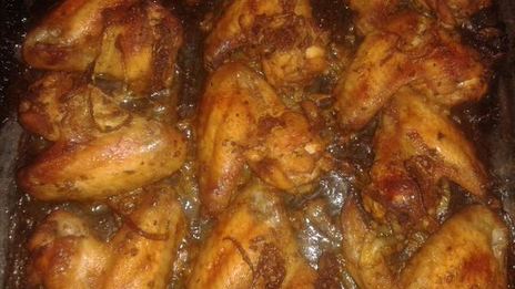 чесночные куриные крылышки