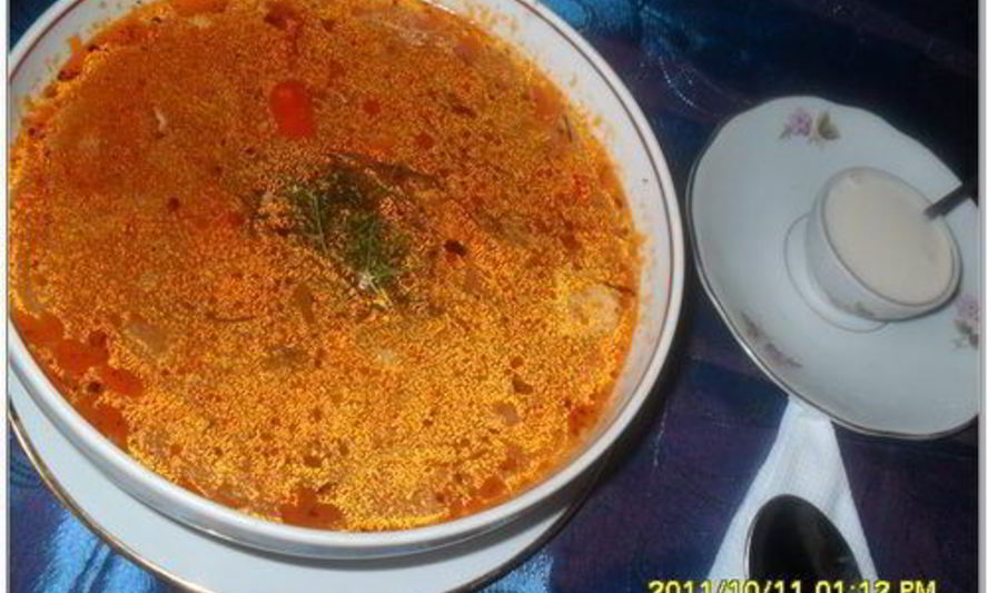 Рецепт чорбы из баранины