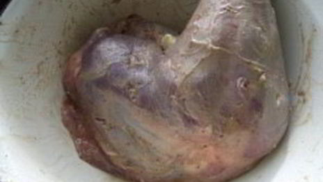 голень индейки в рукаве для запекания