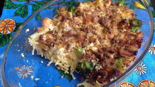 Гратен с курицей