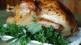 Индейка, фаршированная каштанами