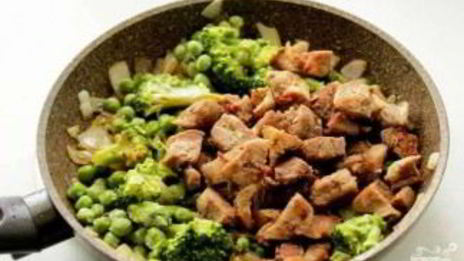 индейка с брокколи